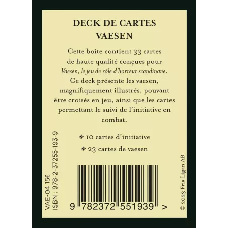 Vaesen - Deck de cartes