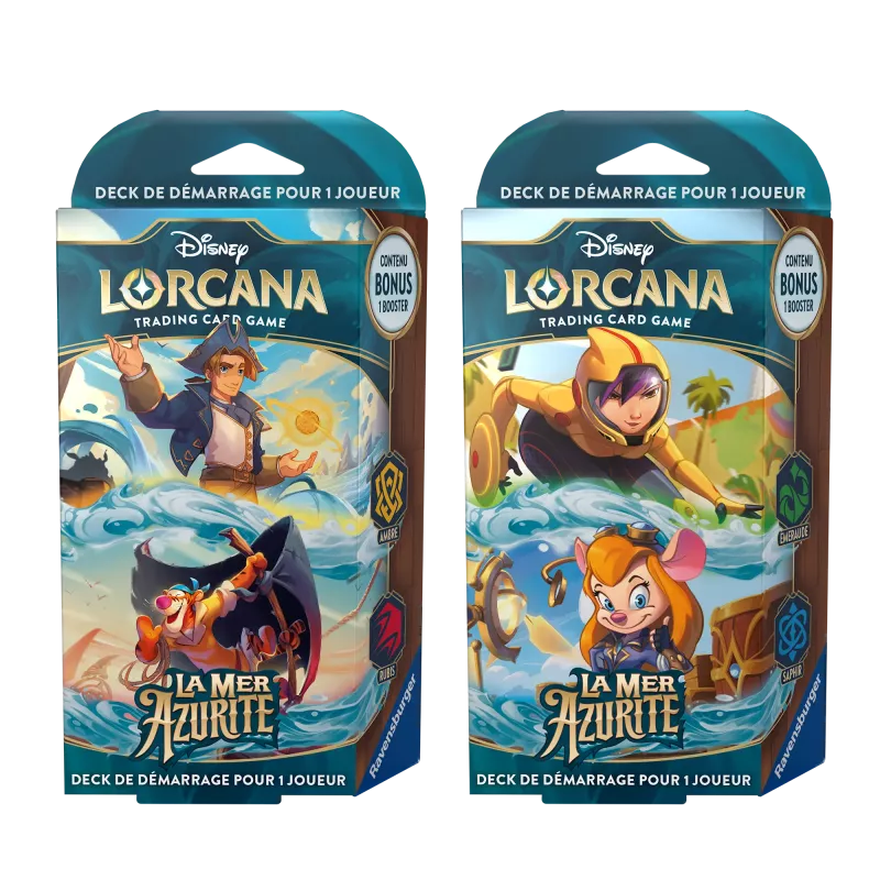 Lorcana -  Collection des 2 starter deck - Chapitre 6 - La Mer Azurite