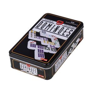 Dominos Double 9 – Boîte Métal – Boîte Abîmée